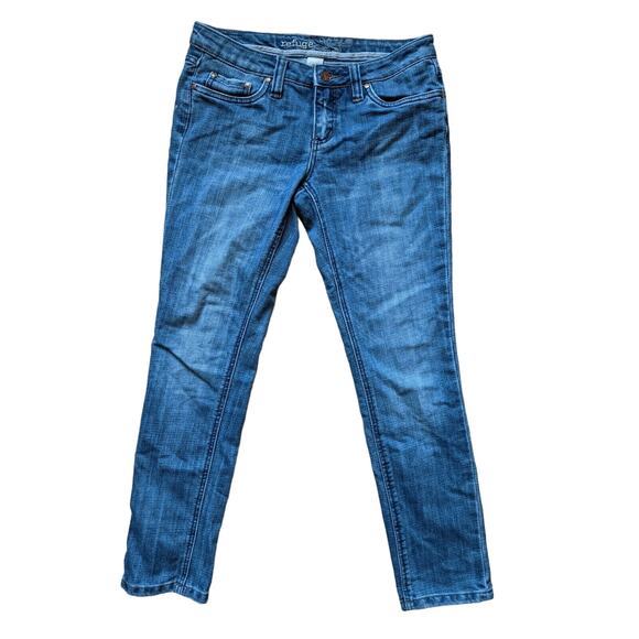 Womens Refuge Jeans Size 7S Blue Denim Cotton Polyester Spandex Blend Logo - Picture 1 of 11